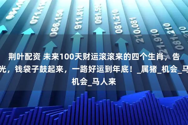 荆叶配资 未来100天财运滚滚来的四个生肖，告别月光，钱袋子鼓起来，一路好运到年底！_属猪_机会_马人来