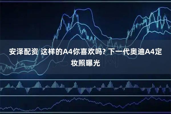 安泽配资 这样的A4你喜欢吗? 下一代奥迪A4定妆照曝光